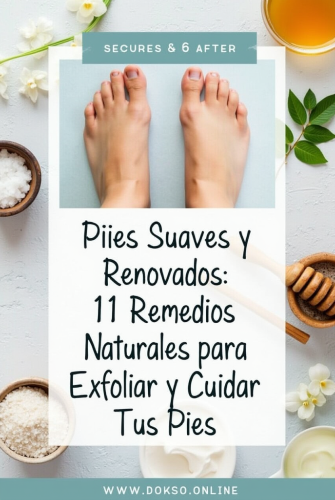 Pies Suaves y Renovados: 11 Remedios Naturales para Exfoliar y Cuidar Tus Pies