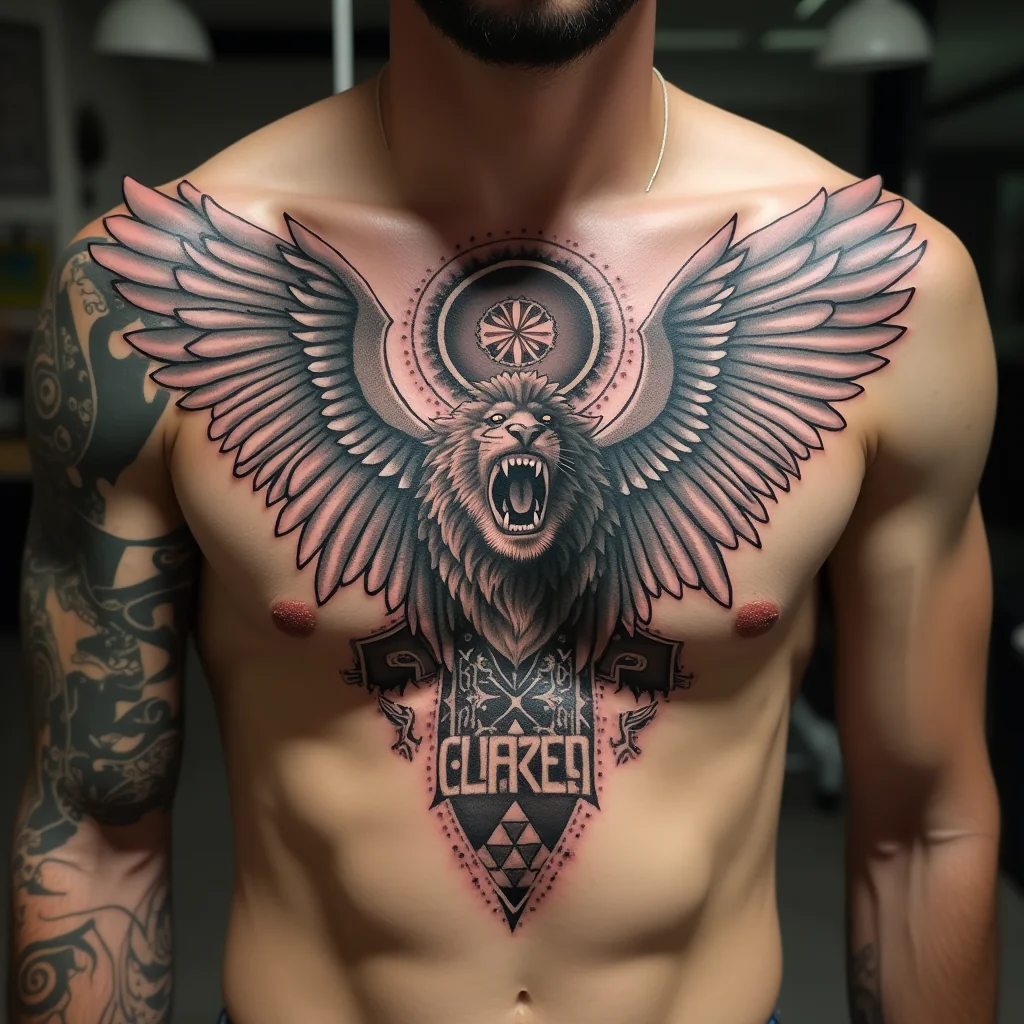 47 ideas impresionantes de tatuajes en el pecho para hombres y mujeres