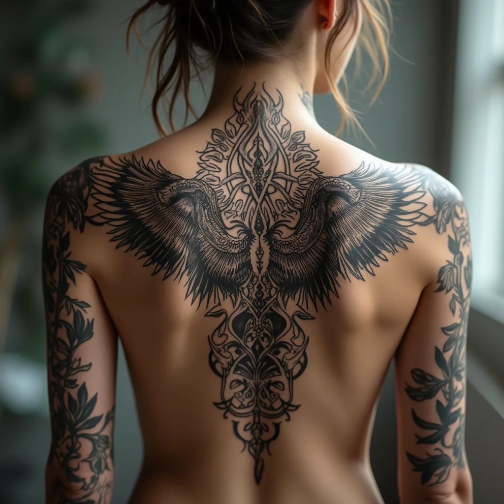 43 tatuajes inspiradores para la espalda: diseños elegantes, atrevidos y con significado
